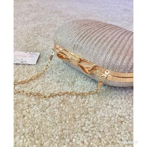 Lulu Townsend Sparkly Bow Chained Purse 👛